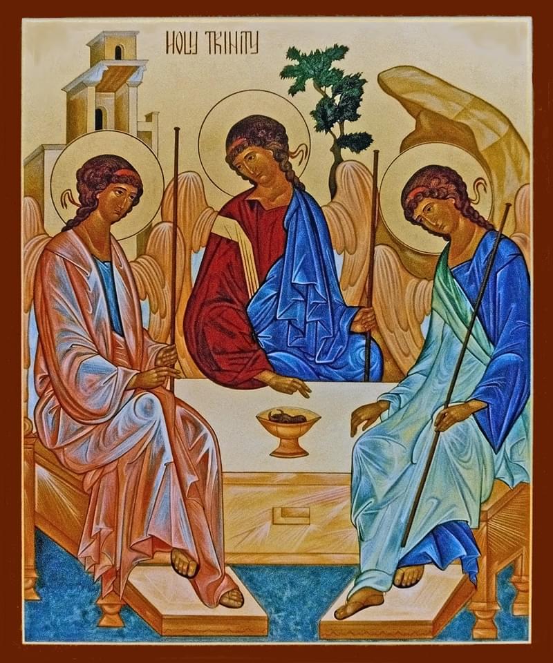 'Holy Trinity' ('The Hospitality of Abraham') written by a Nun of New Skete.